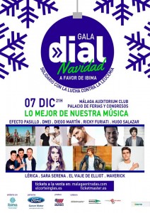 Cartel de la Gala Dial Navidad en Málaga