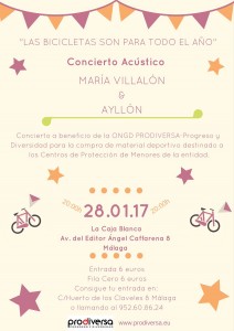 Cartel del concierto benéfico de María Villalón y Ayllón